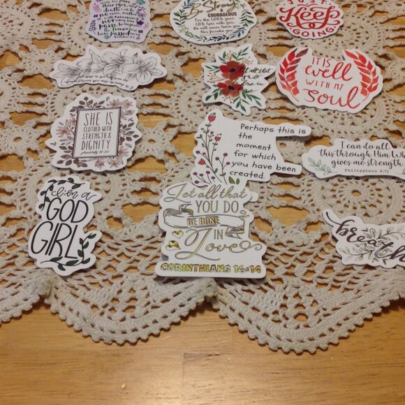 Bible Quotes and Christian Inspiration Stickers Bundle - Picture 3 of 5